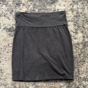 Charlotte Russe Gray Pencil Mini Skirt for Work